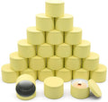 YJHSS 24 Pack 8 oz Yellow Candle Tins with Lids, Tinplate