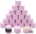 YJHSS 24 Pack 8 oz Pink Candle Tins with Lids, Tinplate